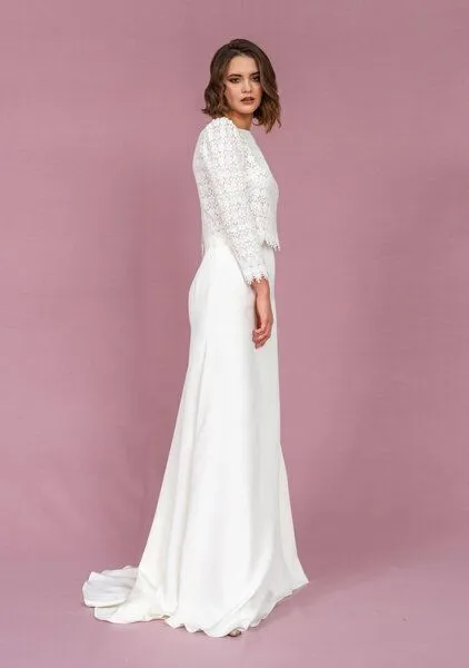 Atelier SNOW Atelier SNOW Zweiteiliges Brautkleid Aster-Heather – Produktbild 1 von 4