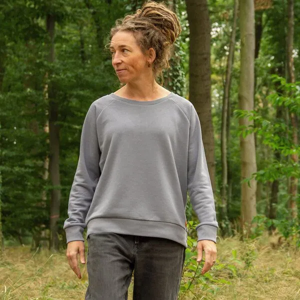 Cmig Cmig Kaffee Pullover Damen mit Eichhörnchen, Grau, – Produktbild 4 von 4