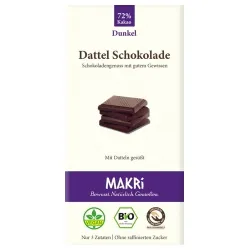 Makri Makri Dunkle Dattel-Schokolade ohne raffinierten Zucker – Produktbild 1 von 1