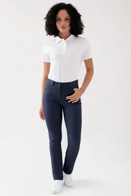 BERUFSBEKLEIDUNG COMFY FLEX 5-Pocket  Arbeits- und Berufshose Damen - gerades Bein, navy - Berufsbekleidung.de – Produktbild 1 von 1