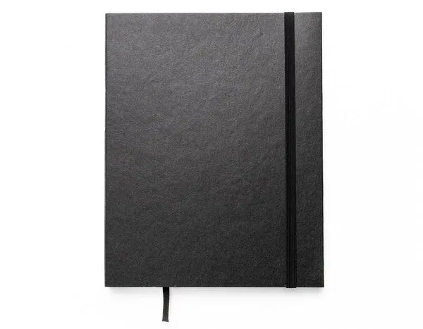 tyyp tyyp Notizbuch A5 Schweizer Broschur – 100% Recyclingpapier, Schwarz, – Produktbild 4 von 5