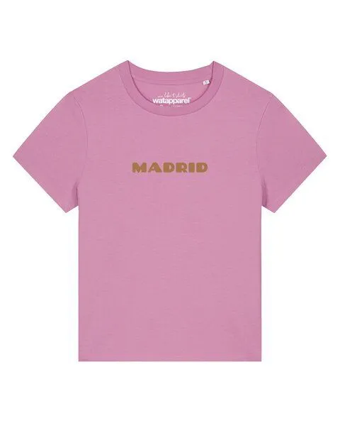 watapparel watapparel T-Shirt Frauen Madrid Flora, Bubble pink, – Produktbild 1 von 4