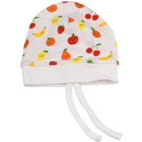 El Puente El Puente Babymütze "Funny Fruits", Größe 6-12 Monate | Fair Trade & Handmade aus Ägypten | Bio-zertifiziert – Produktbild 1 von 1