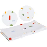 HANS NATUR Spucktücher Bio-Baumwolle 2er Set "Bauklötze" Maße 75 x 75 cm – Produktbild 1 von 1