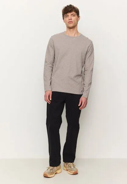 recolution Herren Slub Longsleeve aus Bio-Baumwolle - MACA - recolution, Greige (grau), – Produktbild 3 von 4