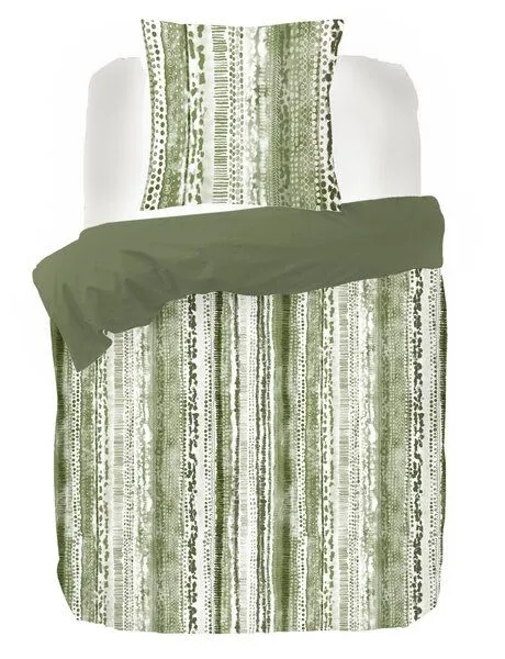 Kayori Kayori Dashi - Bettwäsche - 100% Baumwolle-Satin (GOTS), Grün, – Produktbild 2 von 3