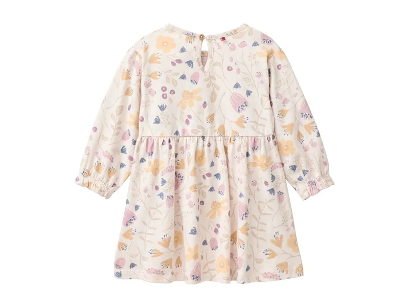 People Wear Organic People Wear Organic Langarm-Kleid Blumengarten puderrosa Gr. 104, Rosa, – Produktbild 2 von 2