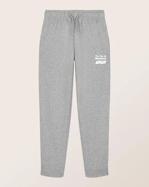 THE FACE OF ELEMENTS The Face of Elements Playful Peak Relaxed Fit Kids Sweatpant aus 100% Bio-Baumwolle, Heather grey (grau), – Produktbild 4 von 4