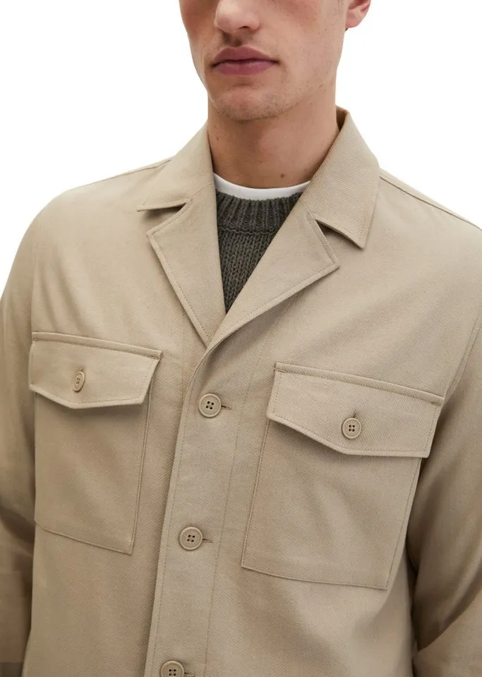Marc O'Polo Marc O'Polo Kurzjacke aus weichem Funktionsleinen, Braun, – Produktbild 4 von 5