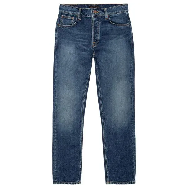Nudie Jeans Nudie Jeans Solid Ollie Jeans - aus Bio-Baumwolle, Blue, – Produktbild 1 von 8