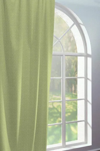 Nature by Adam Nature by Adam Vorhang aus 100% Bio-Baumwolle - Made in Germany - Graphic Ventus light, Hellgrün, – Produktbild 4 von 7