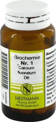 Nestmann Pharma BIOCHEMIE 1 Calcium fluoratum D 6 Tabletten 100 St Tabletten – Produktbild 1 von 1