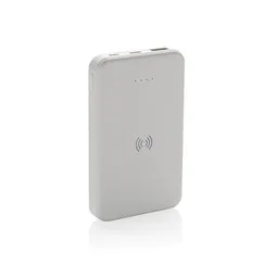 XD Collection 5.000mAh 5W Wireless Powerbank aus RCS recyceltem Kunststoff, weiß, Weiß, – Produktbild 1 von 1