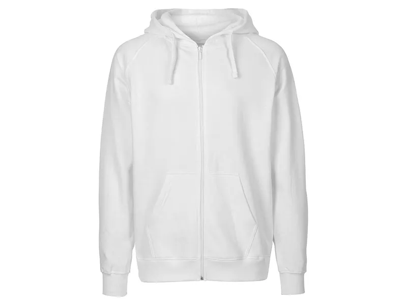 Neutral Neutral® Herren Unisex College Hoodie Zoodie Hoody Kapuzenjacke Sweatjacke, Weiß, – Produktbild 1 von 4