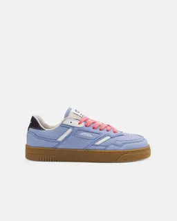 MoEa MoEa Sneakers Origin Low - Lila Suede & Beige - Corn – Produktbild 1 von 1