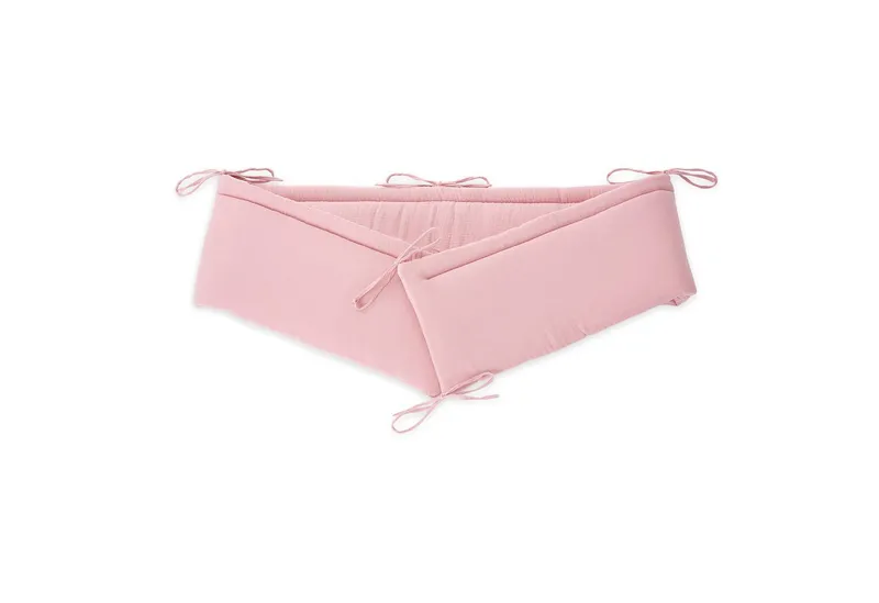 FabiMax Beistellbett Babybett Boxspring weiß lackiert, 90 x 55 cm Liegefläche, aus Buchenholz, Stufenlos höhenverstellbar 40-73 cm, Holz-Lattenrost, Rosa, – Produktbild 2 von 5