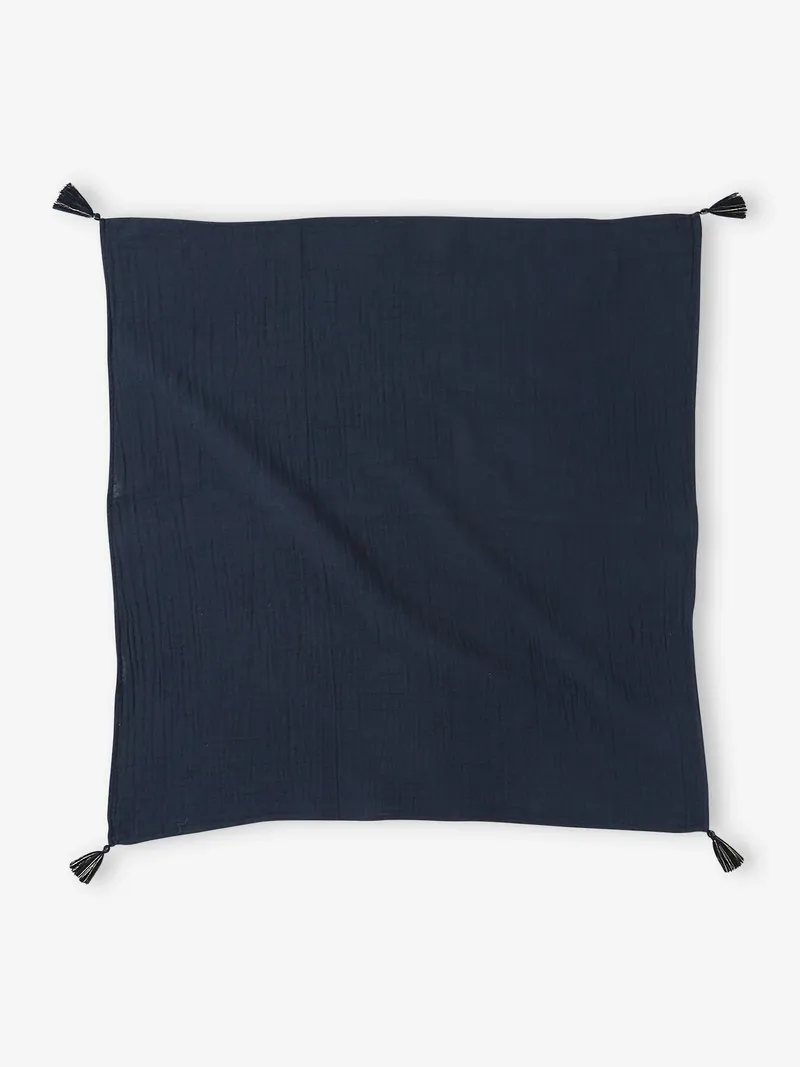 Vertbaudet Mädchen Halstuch mit Pompons personalisierbar, Marine, – Produktbild 2 von 3