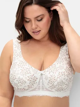 sheego Entlastungs-BH beige-bedruckt – Produktbild 1 von 1