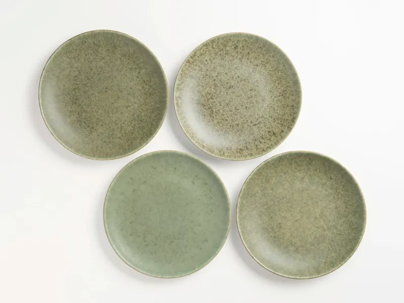 Gipfelstück Gipfelstück Moos'N'Stein Dessertteller-Set, Steinzeug, Grün, – Produktbild 5 von 5