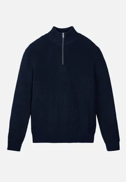 recolution Recolution Herren vegan Pullover Stricken Helantium Dark Navy – Produktbild 1 von 1