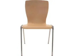 Besucherstuhl "A29" Buche, Gestell verchromt – Produktbild 1 von 1