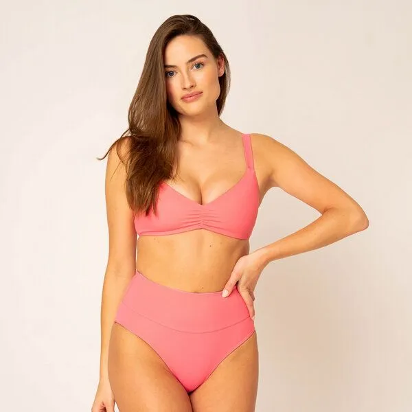 Woodlike Ocean Woodlike Ocean Emee High Waist wendebar - uni, Braun (spice-pink), – Produktbild 3 von 4