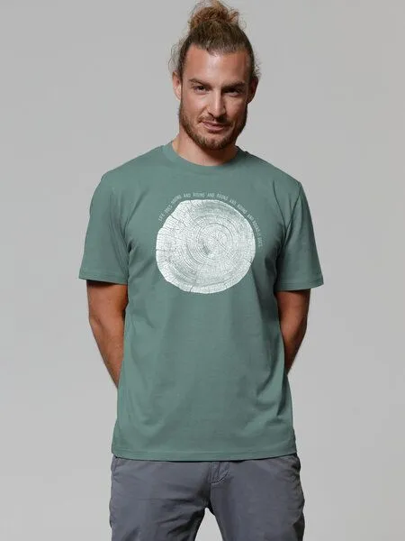 watapparel watapparel T-Shirt Unisex Baumscheibe, Green bay, – Produktbild 2 von 3