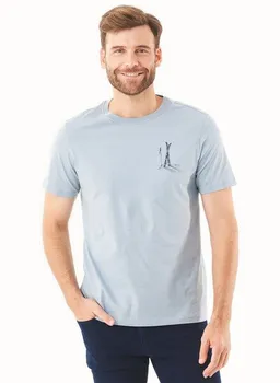 ORGANICATION ORGANICATION T-Shirt aus Bio-Baumwolle mit Ski-Print – Produktbild 1 von 1