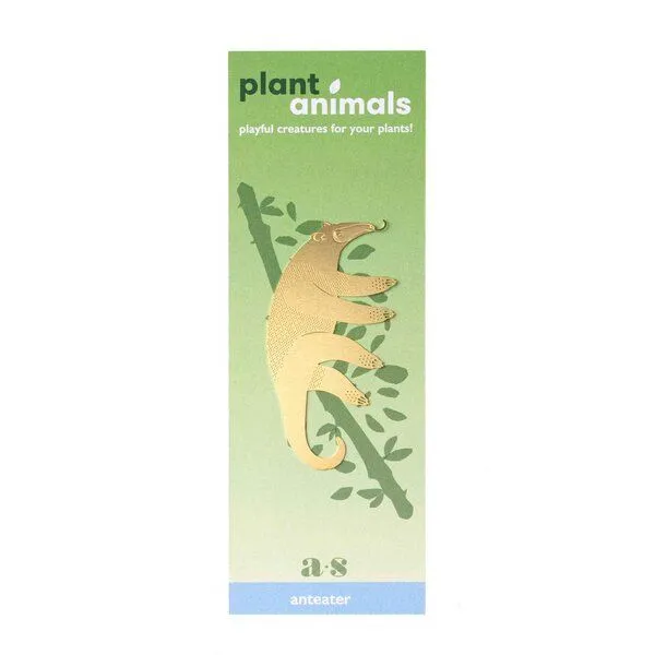 another studio another studio Plant Animal - Design Pflanzendekoration - Figuren aus Messing, Ameisenbär, – Produktbild 3 von 4