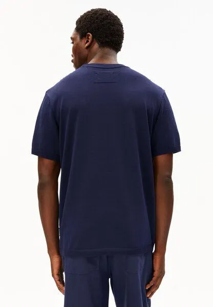 ARMEDANGELS ARMEDANGELS COTTON KNIT Herren Strick-Shirt aus 100% Bio-Baumwolle, Tinted navy, – Produktbild 2 von 4
