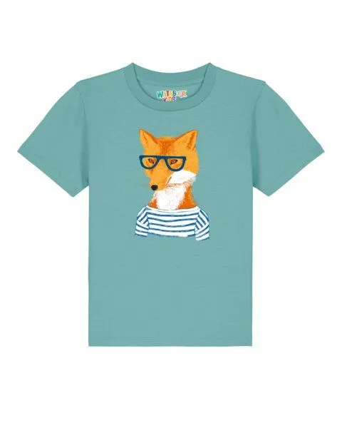 watabout.kids watabout.kids T-Shirt Kinder Fuchs, Teal monstera, – Produktbild 1 von 2