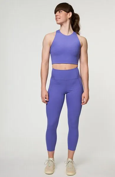 Girlfriend Collective Girlfriend Collective Damen Yoga-BH-Top Dylan aus recycelten Plastikflaschen, Wilde iris, – Produktbild 3 von 4