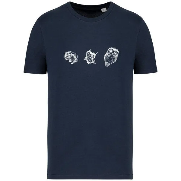 Greenspired Greenspired Basic Bio T-Shirt Three Owls 155g/m² XXS - 4 XL", Navyblau, – Produktbild 1 von 1