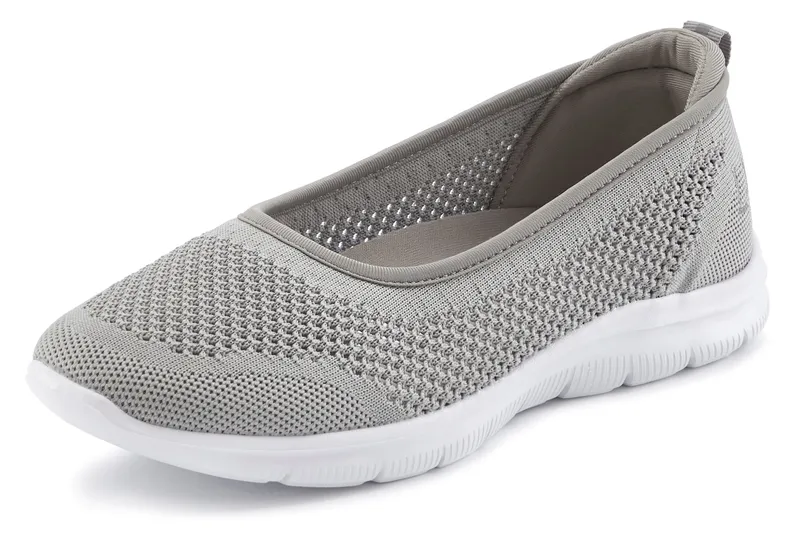 Lascana Sneaker Ballerinas, Grau, – Produktbild 2 von 3