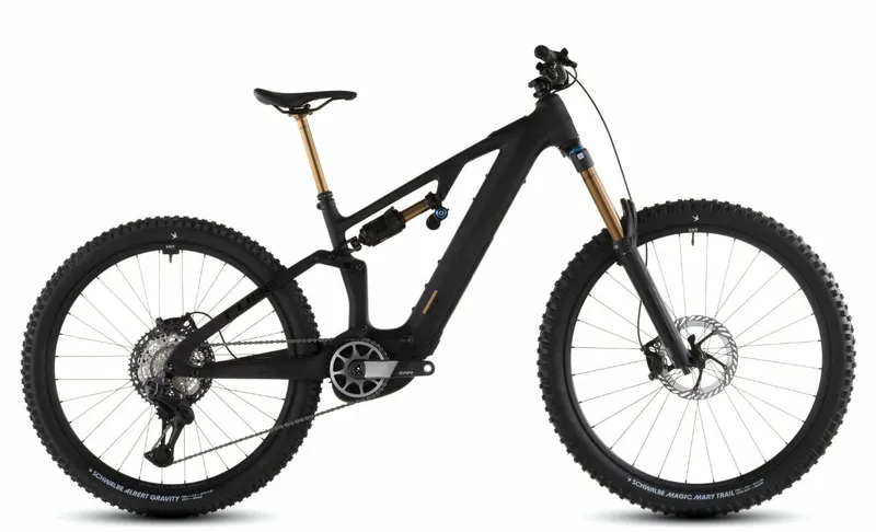 Cube Cube AMS Hybrid ONE77 C:62 AT 600X - 29/27.5 Zoll 600Wh 12K Fully - carbon´n´gold, Schwarz, – Produktbild 1 von 1