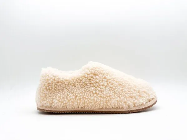 thies Hausschuh aus Schaffell "thies 1856 ® Cozy Sheep Low Slipper Boots", Beige, – Produktbild 2 von 4