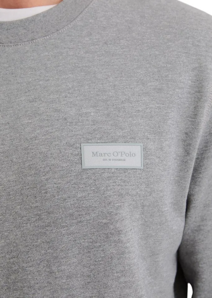 Marc O'Polo Marc O'Polo Sweatshirt regular fit aus weichem Bio-Baumwoll-Sweat angenehm weich gebrushte Innenseite, Grau, – Produktbild 3 von 5