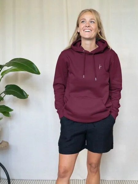 FUXBAU FUXBAU fux Hoodie, Bordeaux, – Produktbild 3 von 4