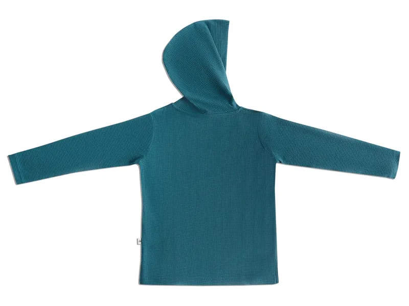 Leela Cotton Leela Cotton Baby und Kinder Shirt mit Kapuze Piqué, Grün, – Produktbild 2 von 2