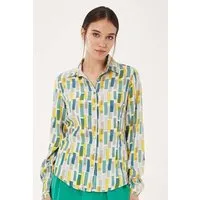ORGANICATION ORGANICATION Hemdbluse aus TENCEL Lyocell mit Allover-Print – Produktbild 1 von 1