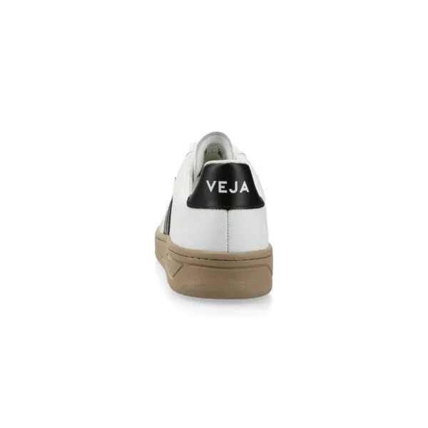 Veja Veja Sneaker Unisex - V-12 Leather, Extra white/black/dune(weiß), – Produktbild 4 von 4