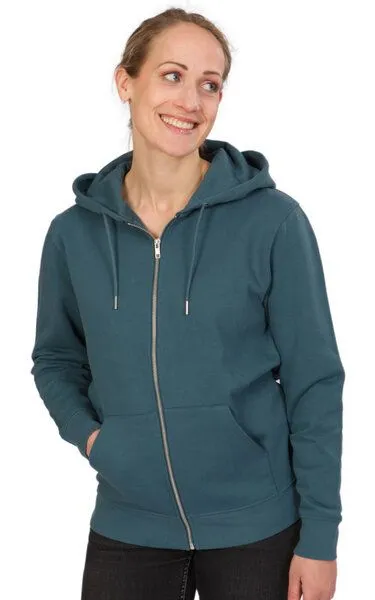 Life-Tree Life-Tree Zipper aus Biobaumwolle Unisex "Weltenbaum" in Stargazer Blau – Produktbild 5 von 5
