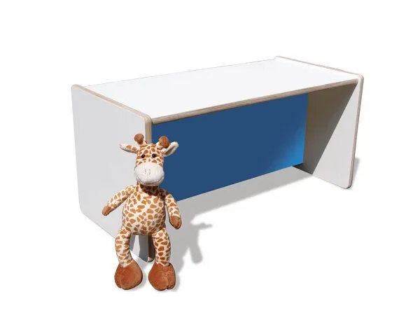 Die Schreiner Christoph Siegel Die Schreiner Christoph Siegel ELI Wendetisch/Bank - Mini - Weiß mit bunter Sitzfläche, Blau, – Produktbild 1 von 1