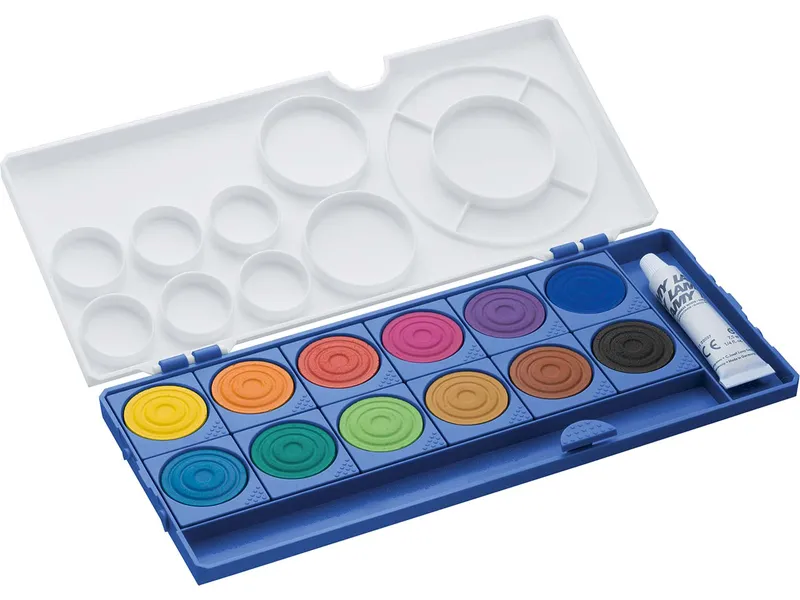 Lamy LAMY Wasserfarbkasten "aquaplus" 12 Farben mit Deckweiß, blau – Produktbild 1 von 2