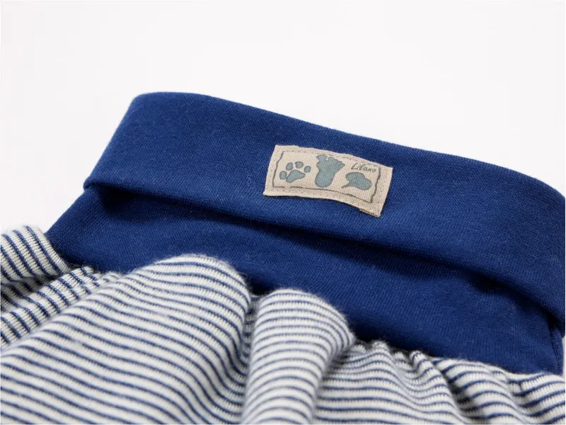 Lilano Lilano Baby Strampelsack Wolle Seide marine-geringelt Gr.1, für die ersten 6 Lebensmonate, Blau, – Produktbild 2 von 2
