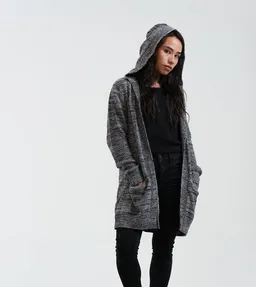 Gary Mash GARY MASH Long-Cardigan Vera mit Kapuze aus Biobaumwolle – Produktbild 1 von 1