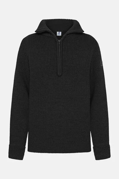 Hanseheld Hanseheld Damen Troyer Merino Wolle GOTS, Schwarz, – Produktbild 1 von 3