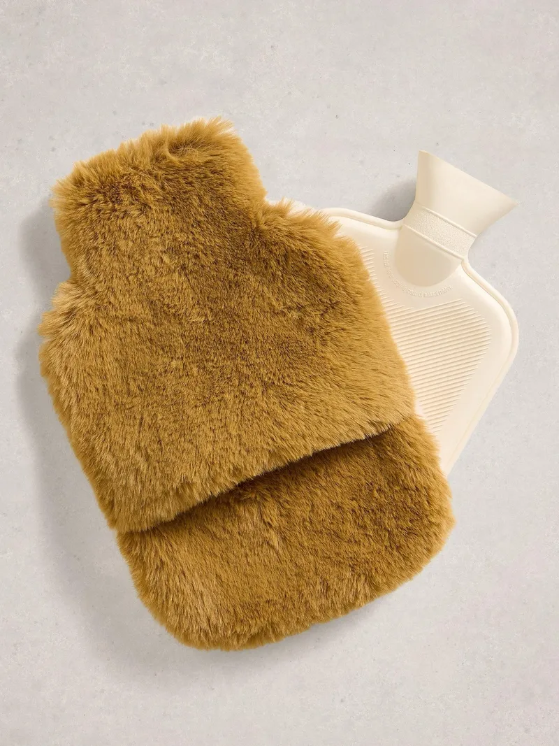 White Stuff Wärmflasche mit Webfellbezug - Einheitsgröße, Natur multi, – Produktbild 2 von 3