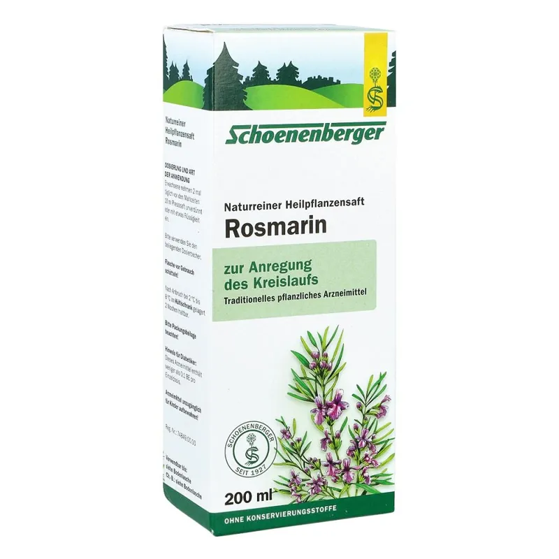 Schoenenberger Schoenenberger Naturreiner Heilpflanzensaft Rosmarin – Produktbild 1 von 1