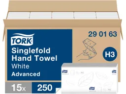 Tork Tork Zickzack-Papierhandtücher Singlefold "Advanced H3" 15 x 250 Blatt, 2-lagig – Produktbild 1 von 1
